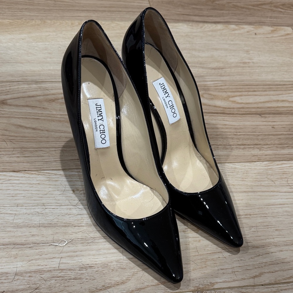 Jimmy Choo Glossy Black Heels